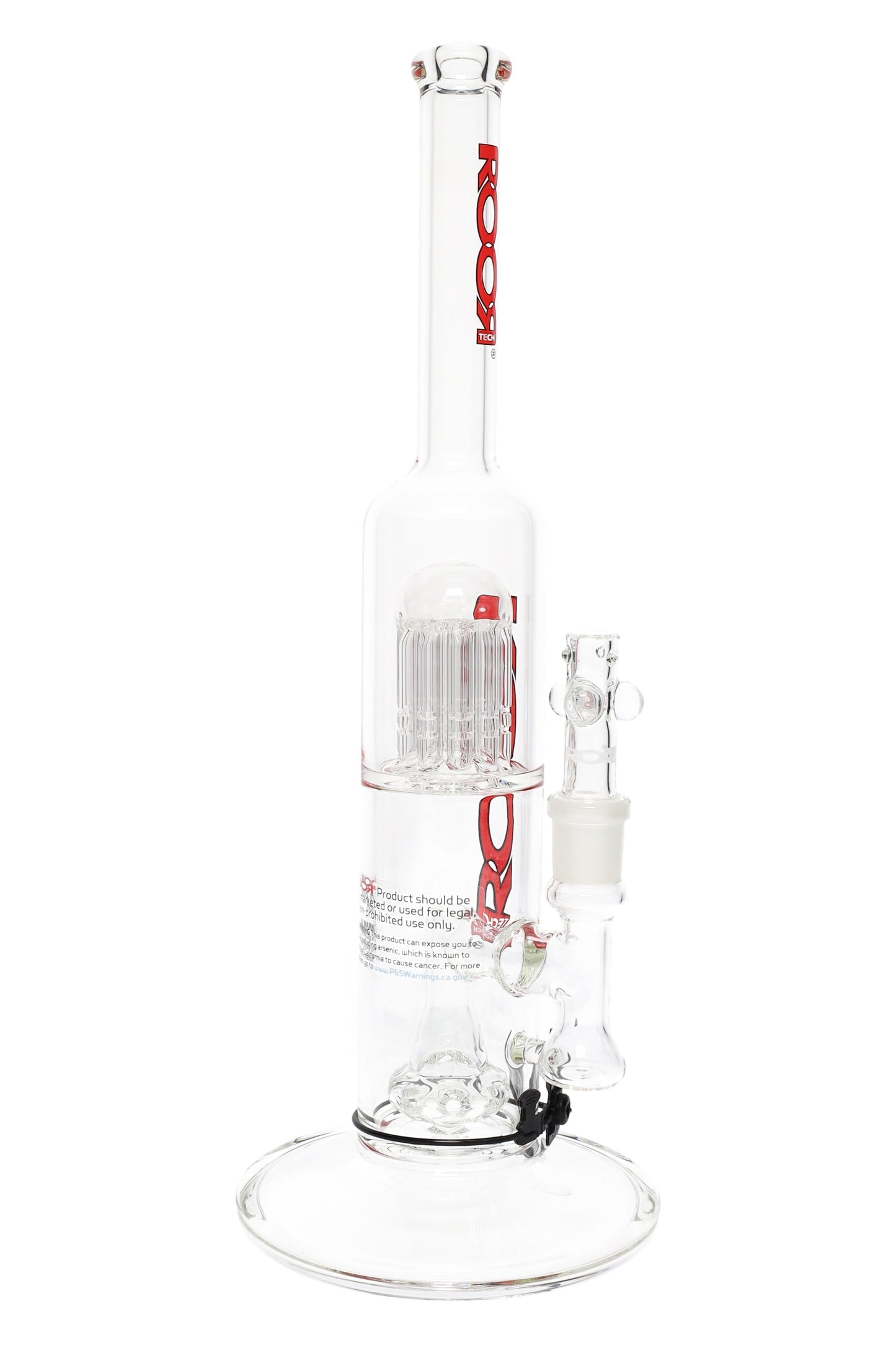 ROOR Tech 14″ Straight Shooter Bong – Tree-to-Showerhead Perc (Glass-on-Glass)