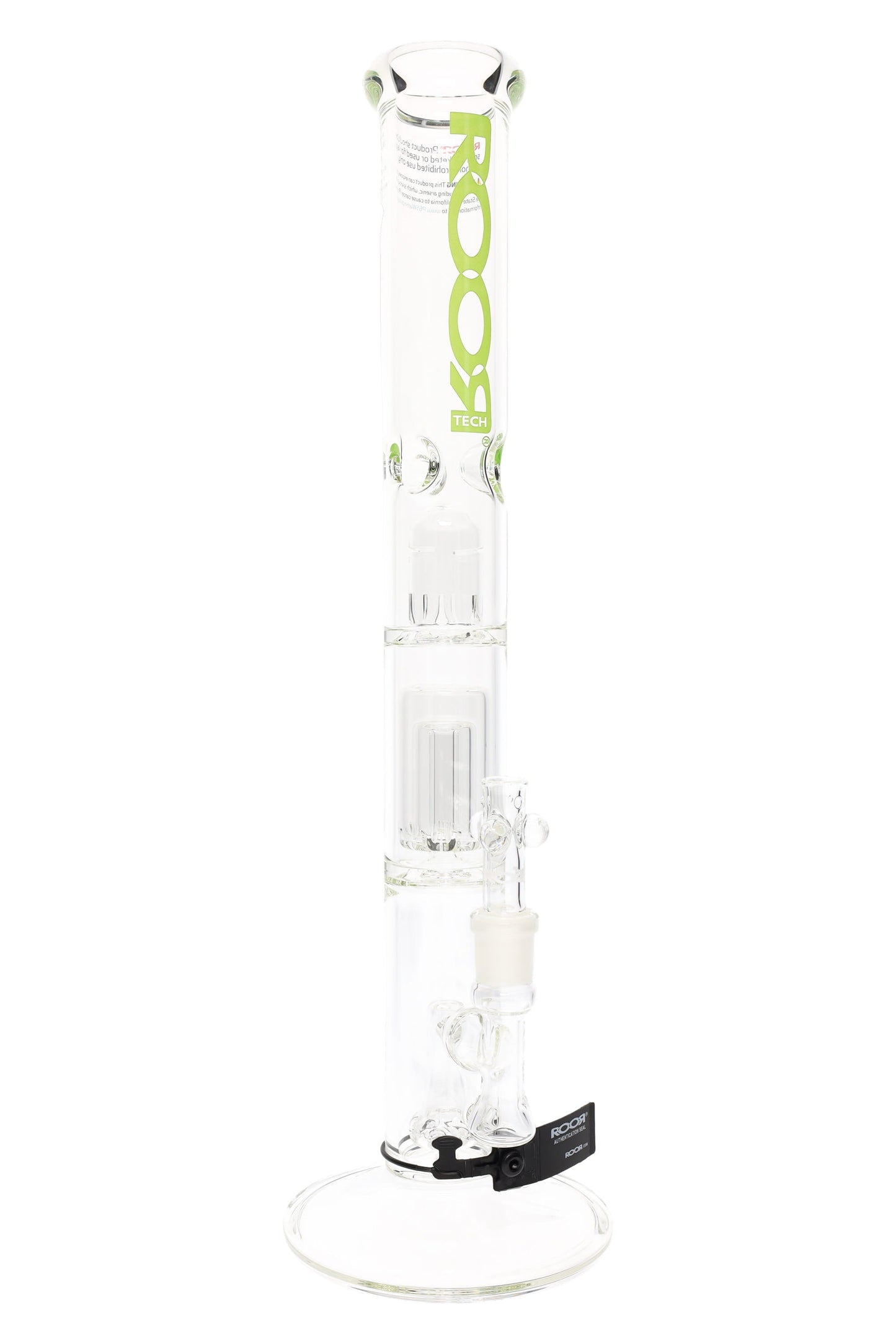 ROOR Tech 18" 5 mm GOG Straight Shooter – Multi-Perc Ice Pinch Tube