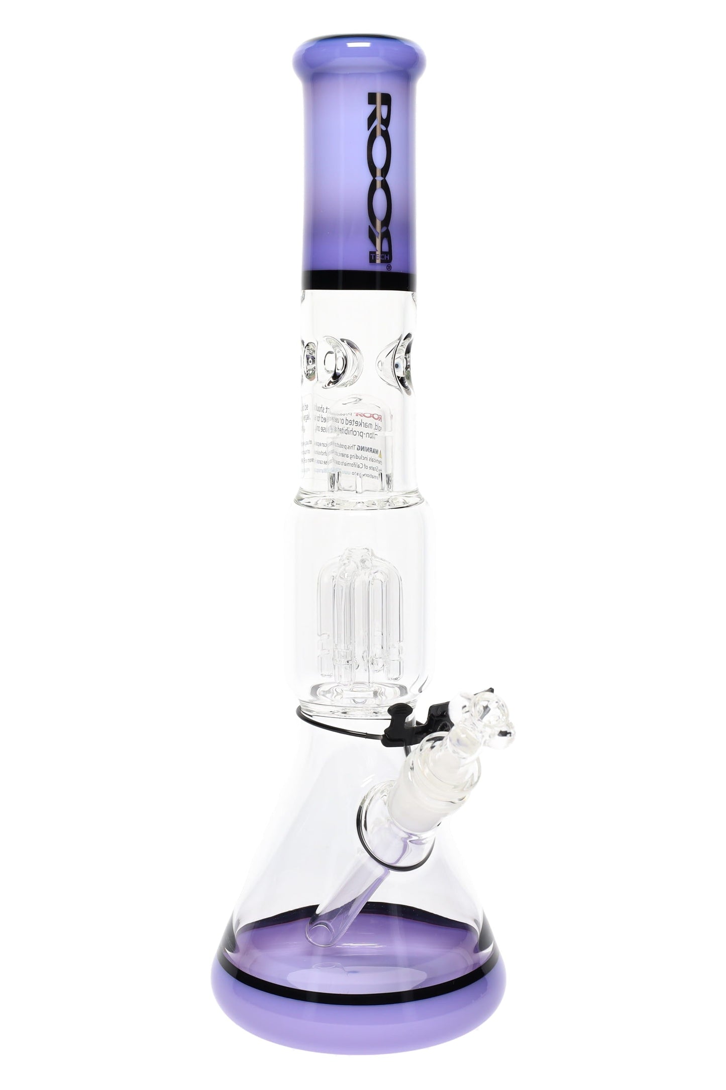 ROOR Tech 14" Multicolor Beaker Bong with Tree Perc – Glass-on-Glass