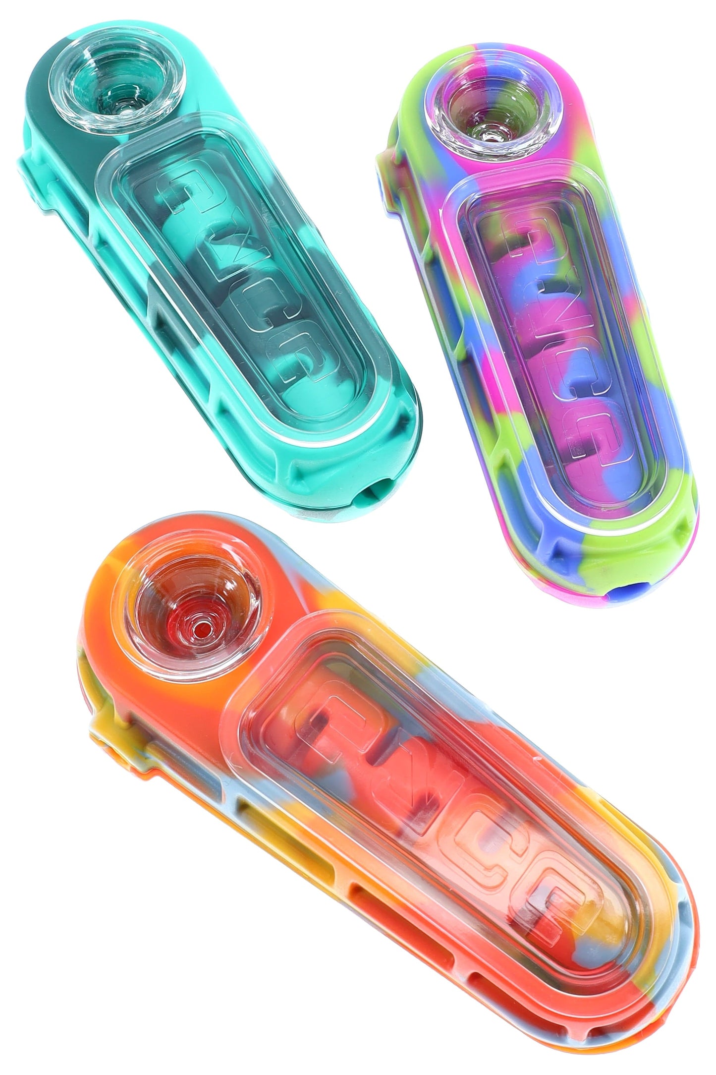 Eyce Silicone “Glacier” Spoon Pipe – Ice Chamber – 5″ – Assorted Colors