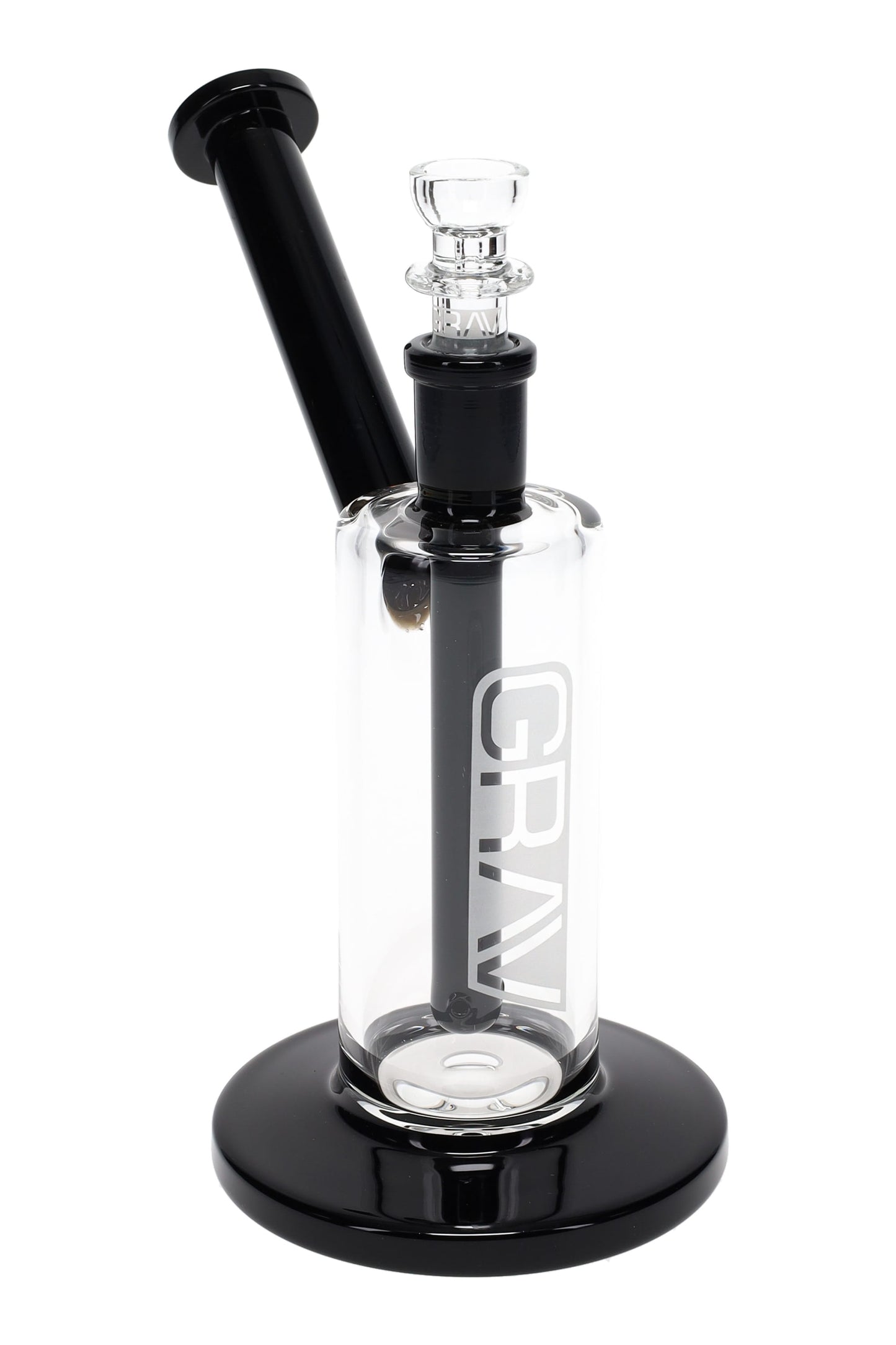 GRAV Medium Upright Bubbler – Black Accents – 7″