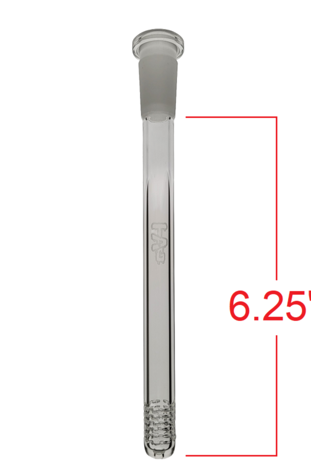 TAG - 18/14MM 6 Row x 3 (54 Hole) Open End Gridded Super Slit Downstem (5.50")
