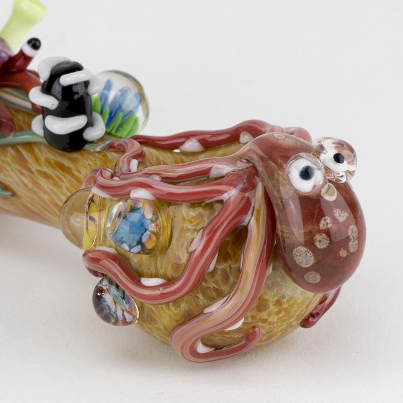 Empire Glassworks “Kraken” Glass Hand Pipe – 4½″ – US-Made