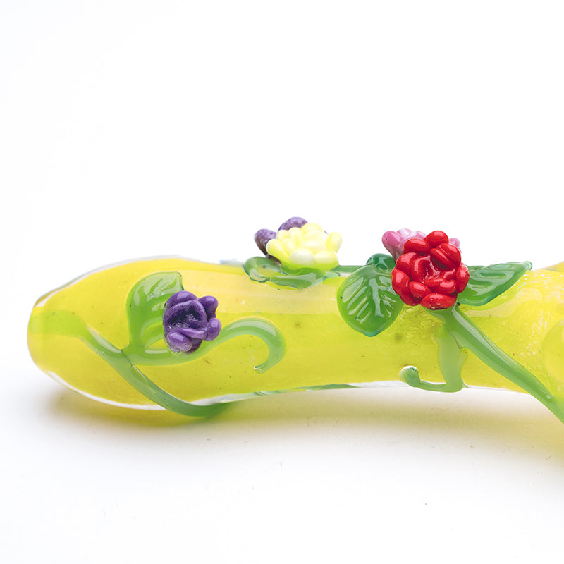 Empire Glassworks “Sunshine Garden” Spoon Pipe – 4″ – US-Made