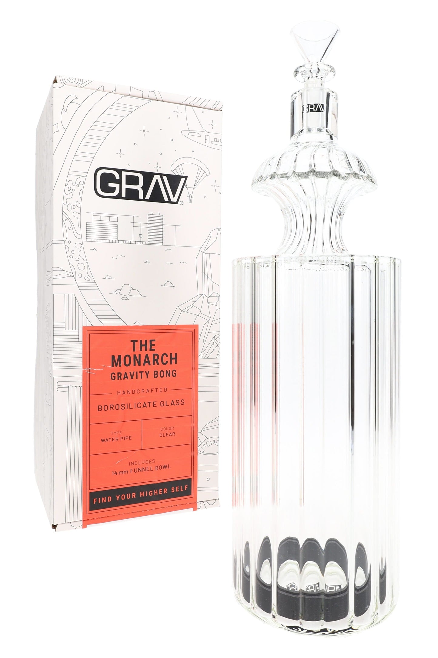 GRAV Monarch Glass Gravity Bong – 11″