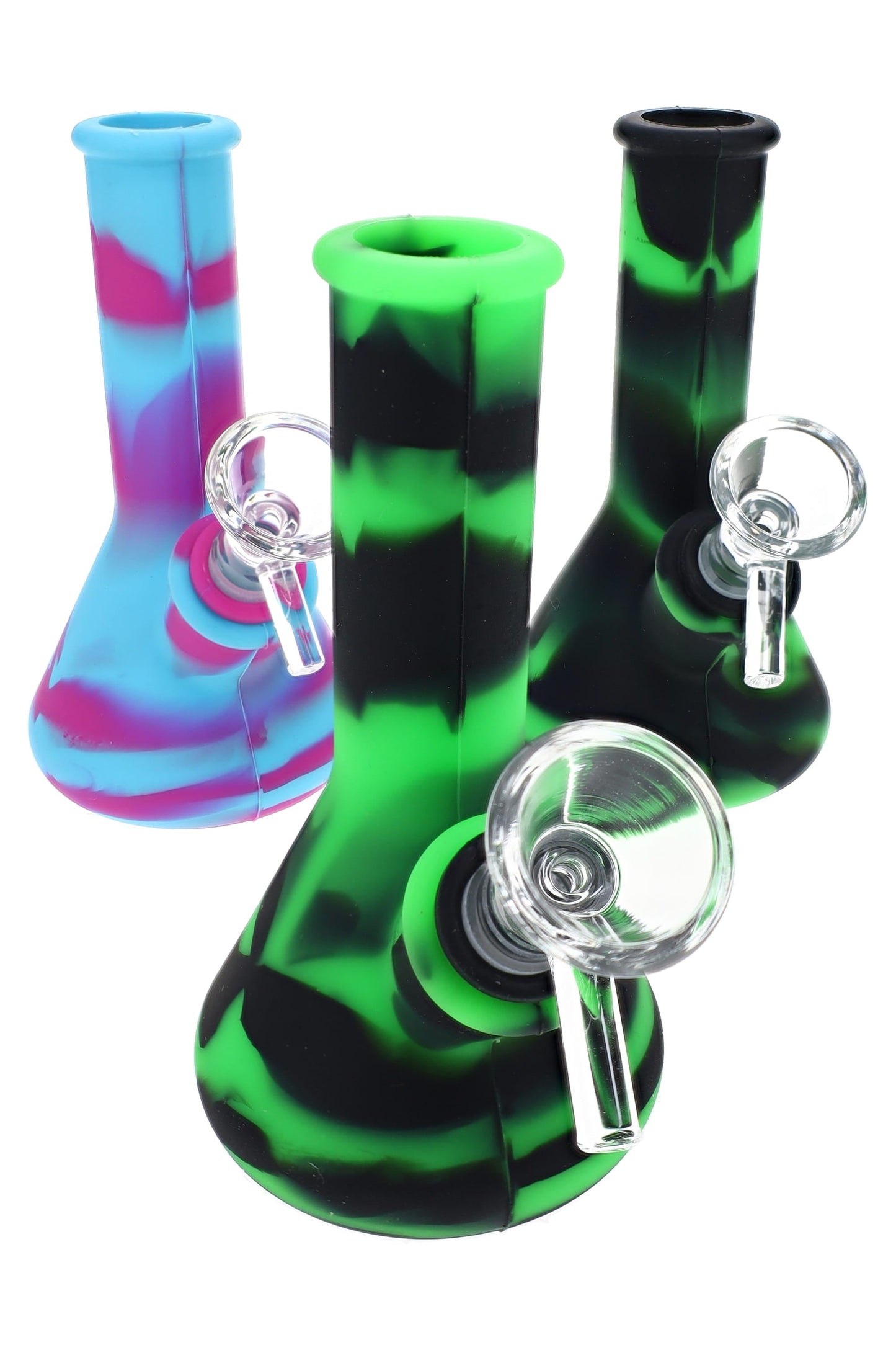 Silicone Beaker Bong “Counter Pop” – 14.5 mm – 5″ – Assorted Colors
