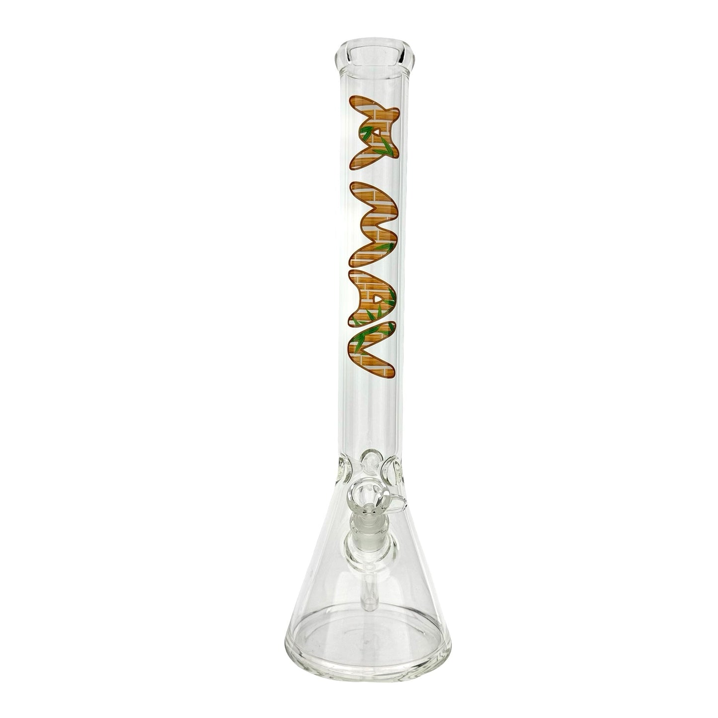 18" MAV Bamboo Garden Logo Beaker Bong