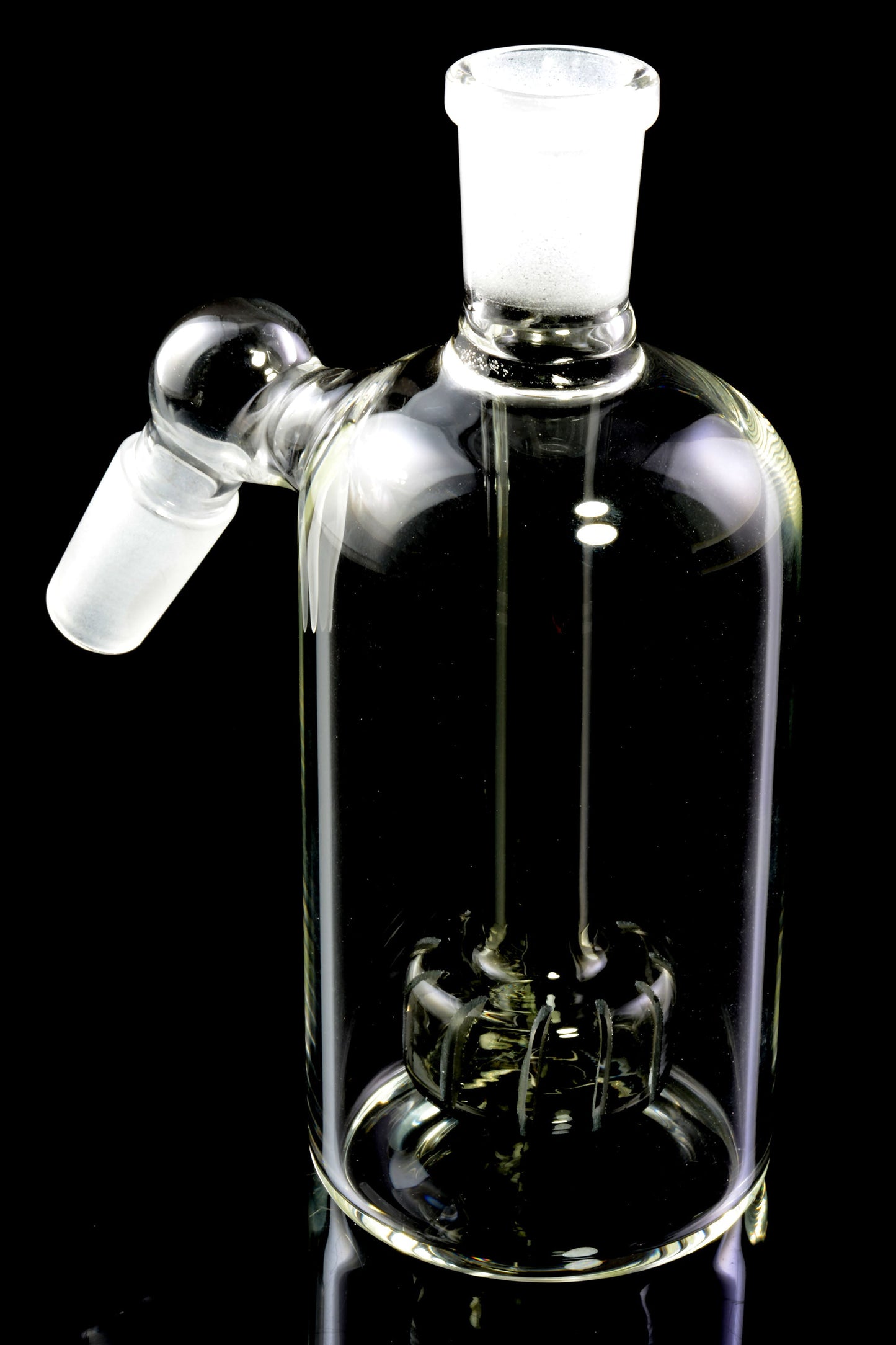 Glass 14.5 mm Male-to-Female 45° Ash Catcher with Showerhead Perc