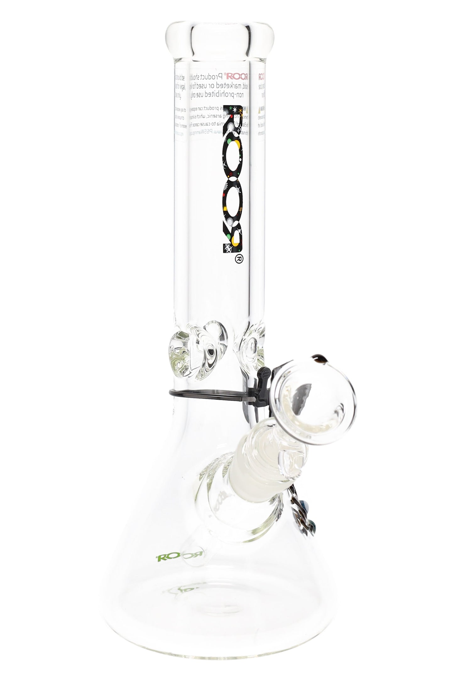 ROOR 10" Beaker Bong – Ultra-Thick 7 mm Glass, Glass-on-Glass