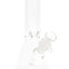 Colored Rim Glass Beaker Bong “Pastel Pour” – 8″