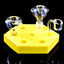 (Assorted Colors) Honeycomb Silicone Bowl Display – 5″