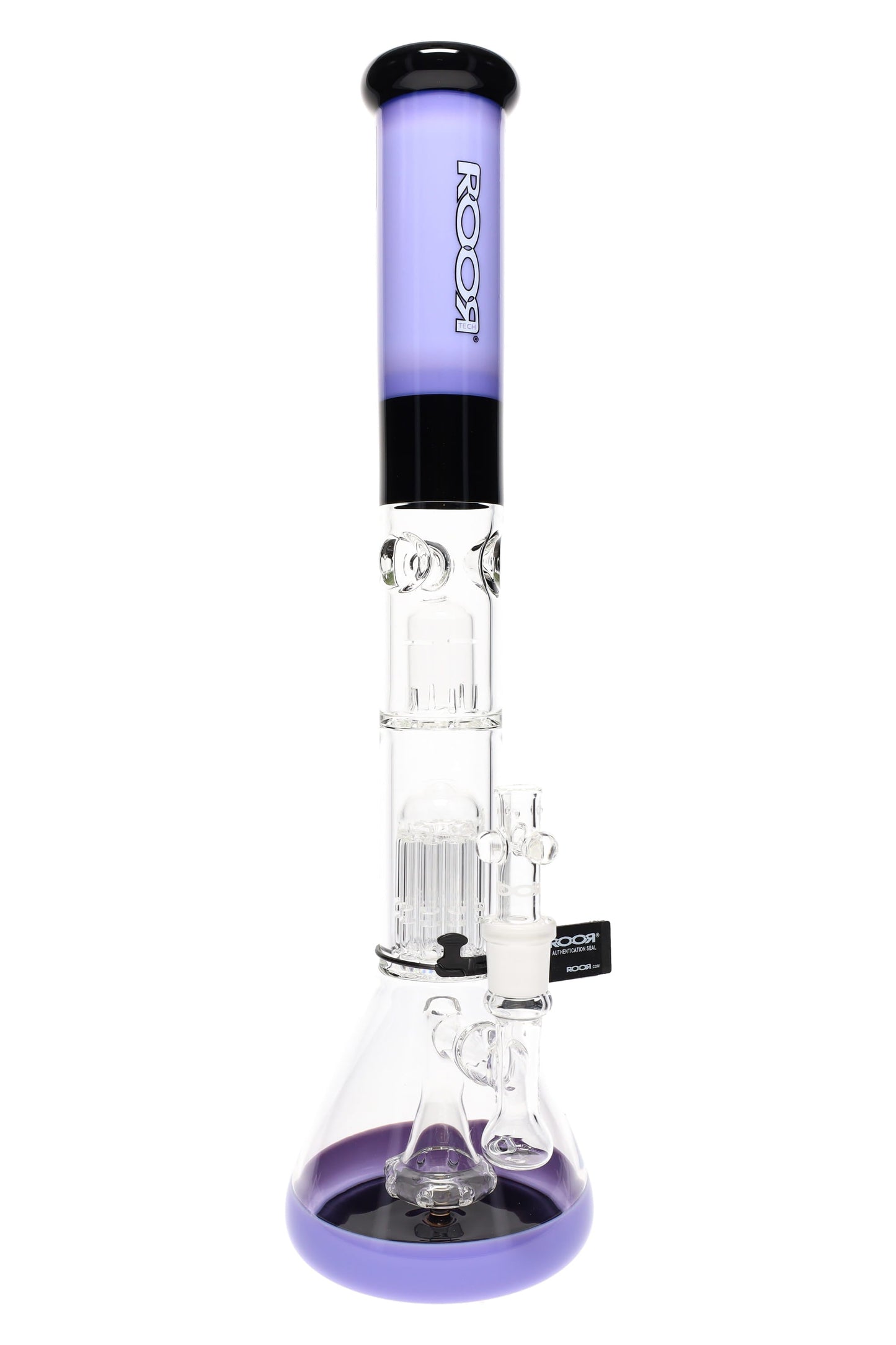 ROOR Tech Multicolor Stemless Beaker Bong – Multi Percs – 18″ – 5 mm