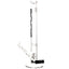 RooR Classic Straight Water Pipe - Black/White Logo 18"