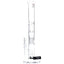RooR Tech 18" 10 Arm Tree Perc Stemless Straight Waterpipe - WT/BK Logo