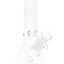 Colored Rim Glass Beaker Bong “Pastel Pour” – 8″