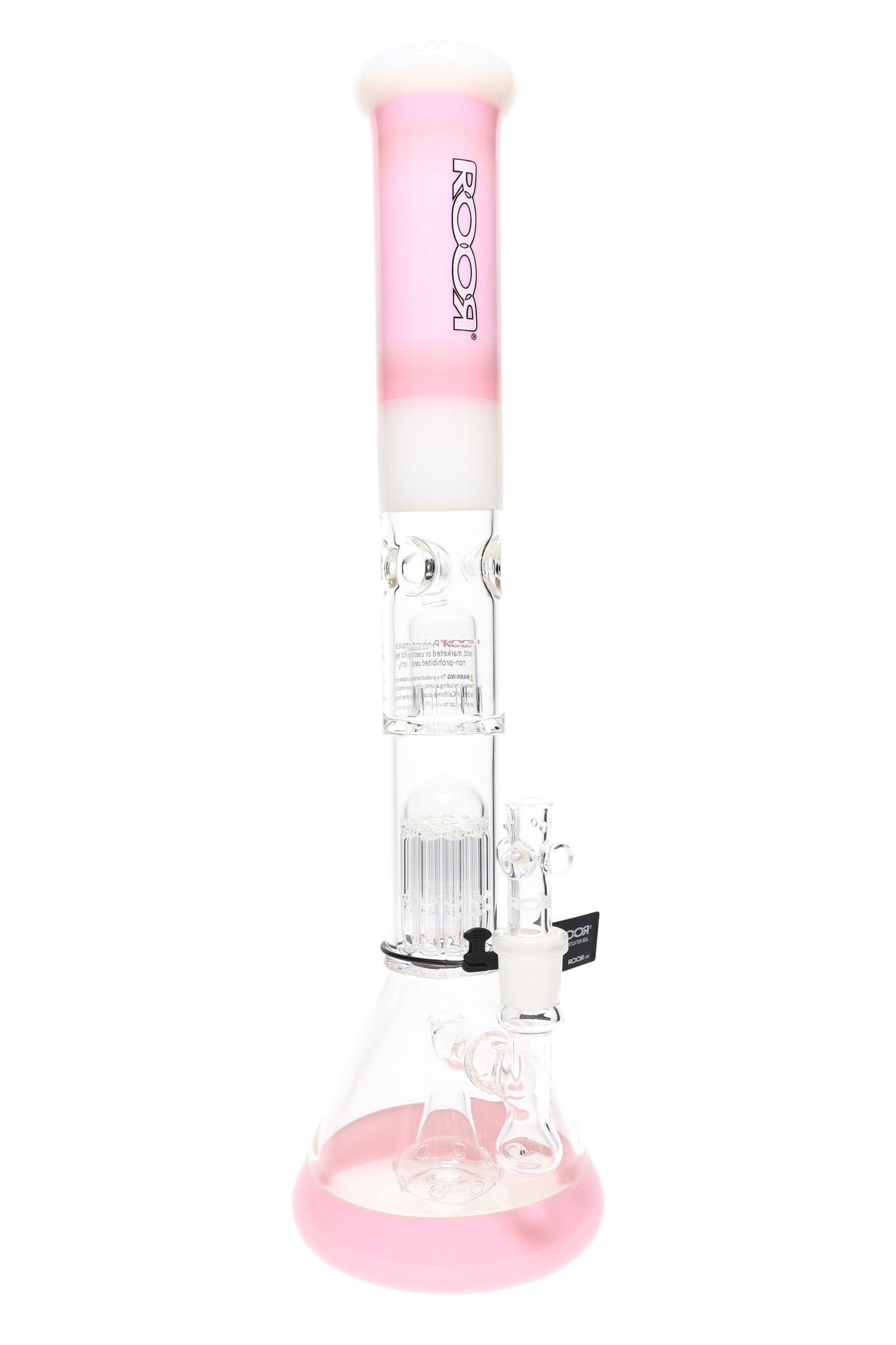 ROOR Tech Multicolor Stemless Beaker Bong – Multi Percs – 18″ – 5 mm