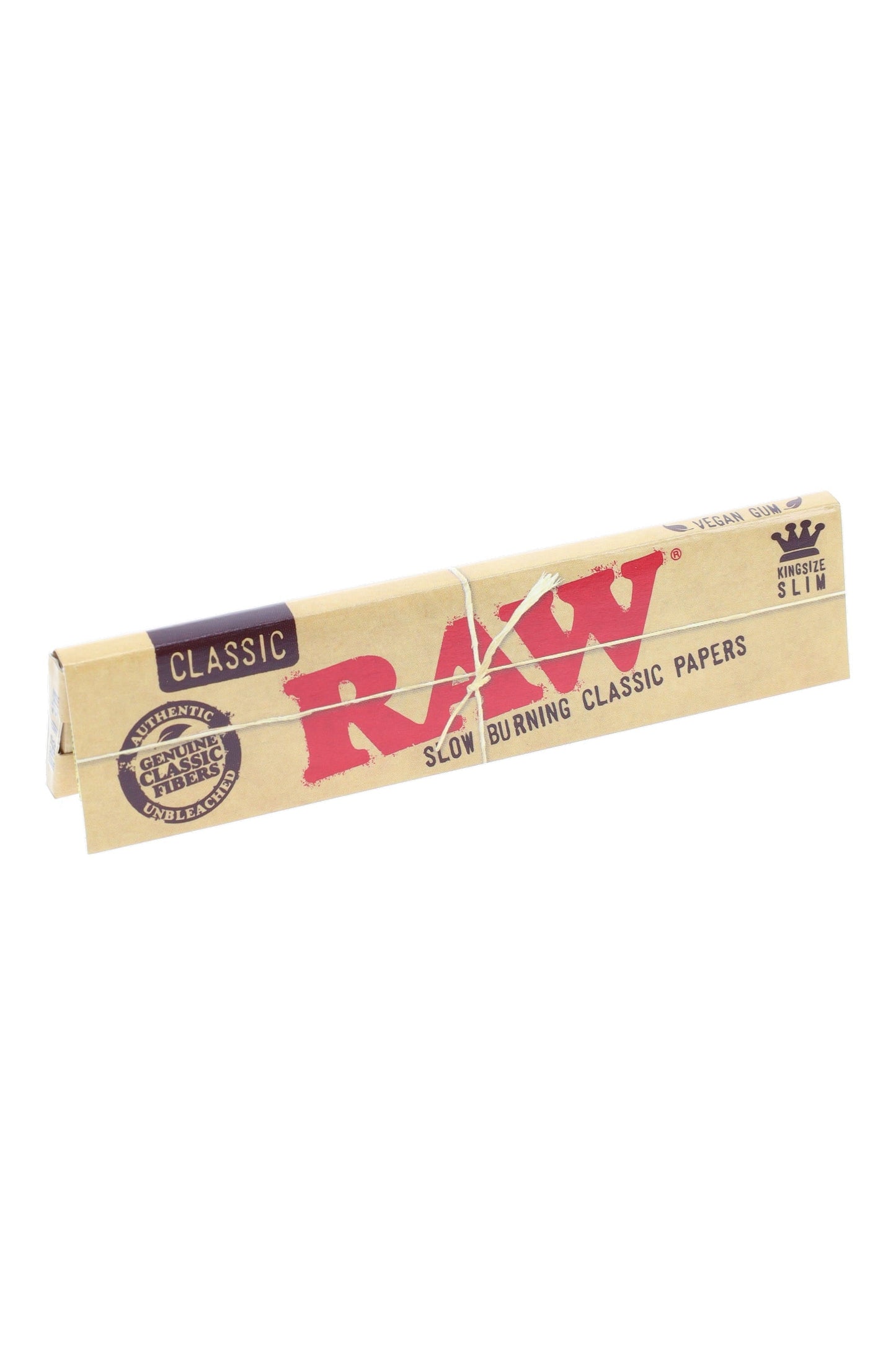 RAW King Size Slim Rolling Papers – 32 Leaves – 50-Pack Box