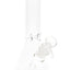 Colored Rim Glass Beaker Bong “Pastel Pour” – 8″