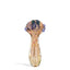 4 inch Gold Fumed Hand Pipe with Marbles