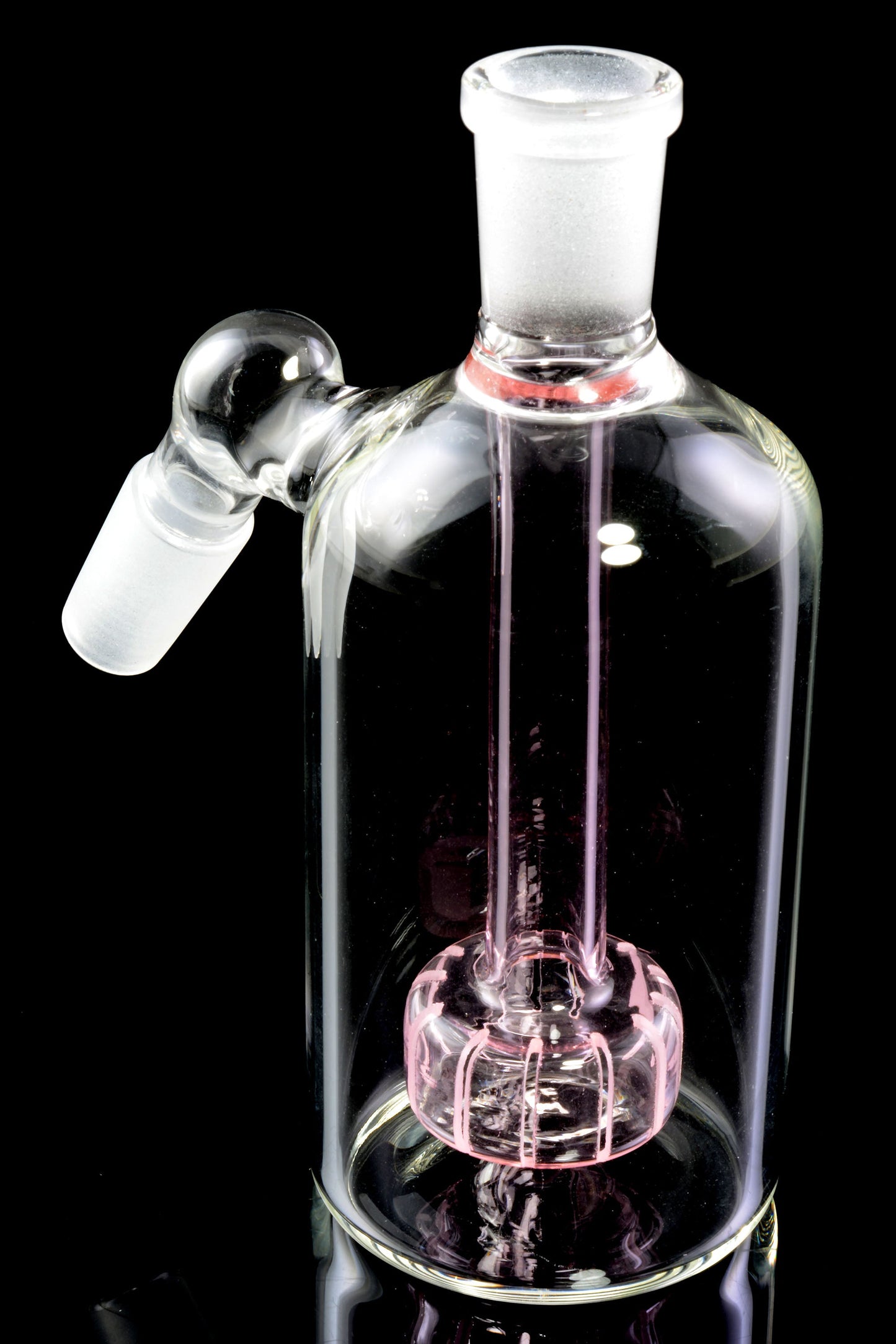 Glass 14.5 mm Male-to-Female 45° Ash Catcher with Showerhead Perc
