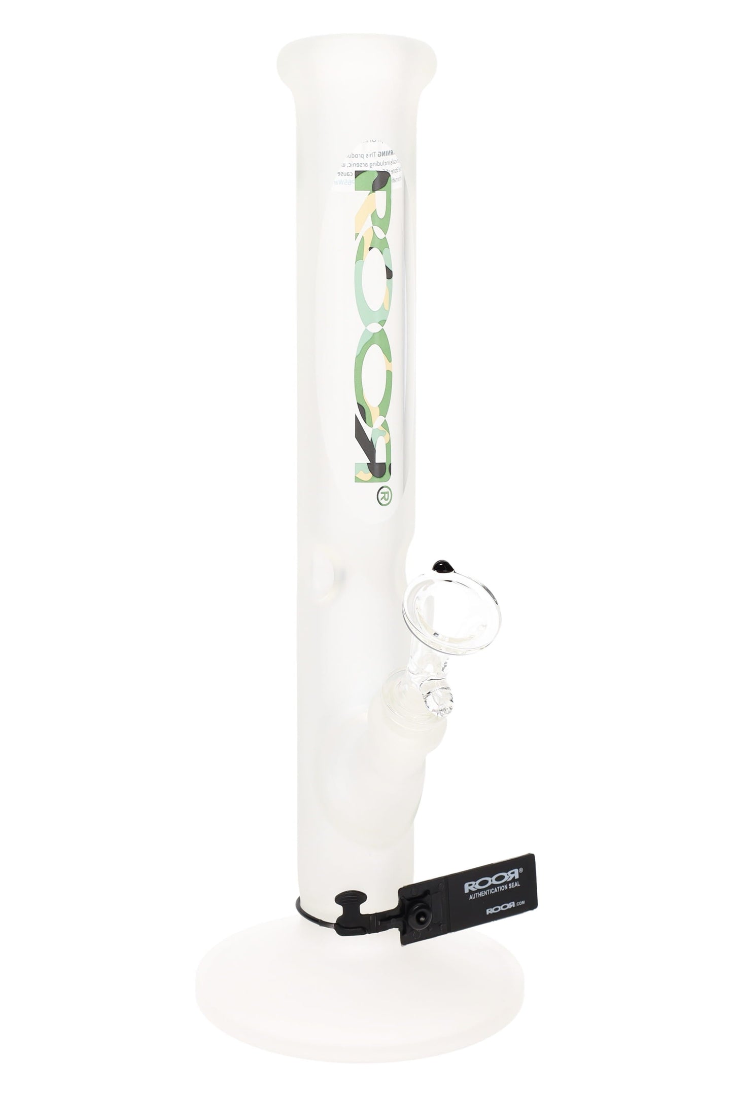 ROOR Frosted Straight Tube Bong – Ice Pinch – 5 mm – 14″ – 45 mm