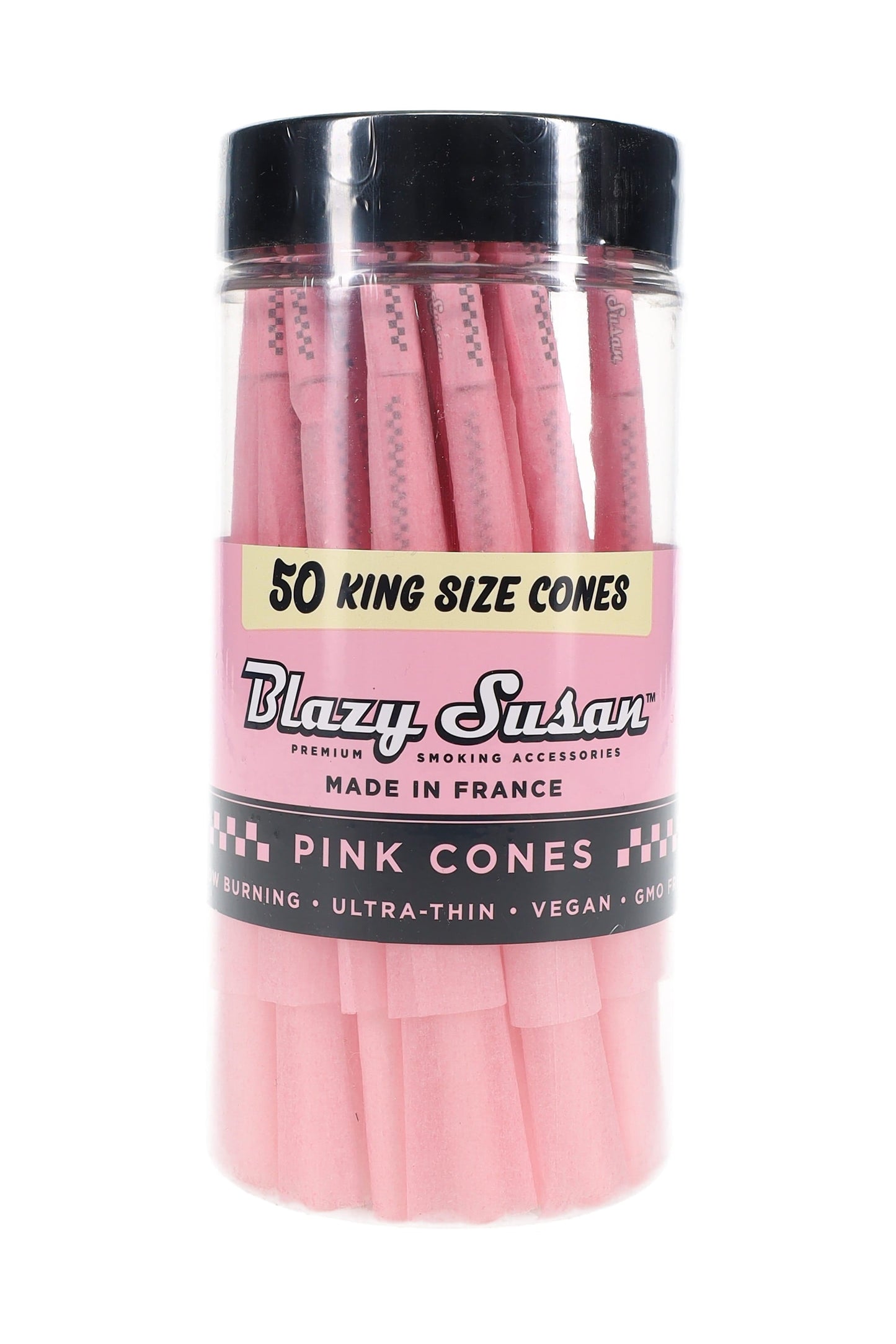 Blazy Susan King Size Pre-Rolled Cones – 50-Count Jar