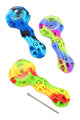 Eyce Silicone Spoon Pipe – Stash Cap & Poker – 4″ – Assorted Colors