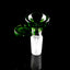 Colored Glass 14.5 mm Male Bowl with Handle “Grip Pop”