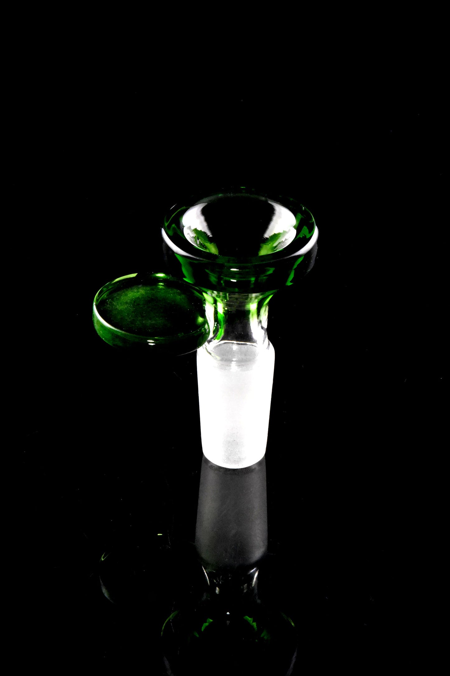 Colored Glass 14.5 mm Male Bowl with Handle “Grip Pop”
