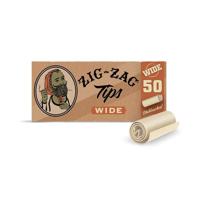 Zig-Zag Unbleached Tips - Wide