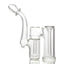 1Stop Glass 6" Clear Double Chamber Bubbler