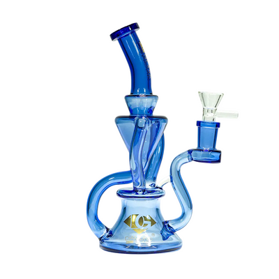 Diamond Glass 8 Inch Recycler Bong
