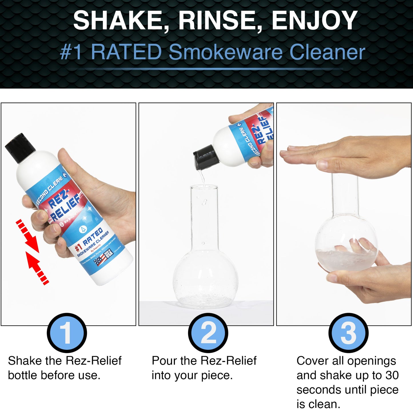 Rez Relief Bong Cleaning Solution