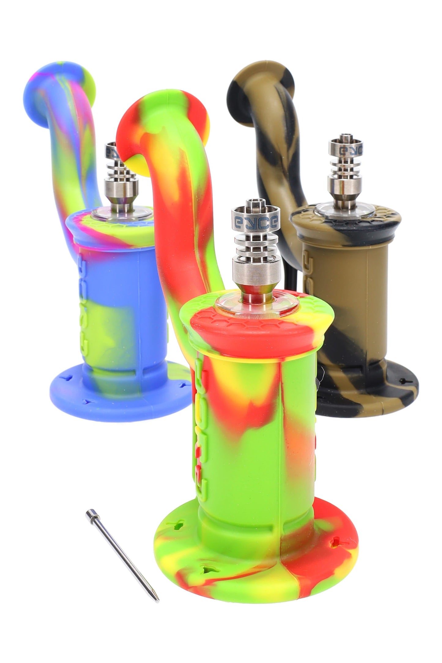 Eyce Silicone Dab Rig 2.0 – 7″ – Assorted Colors