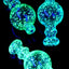 Glow-in-the-Dark Frit Glass Bubble Carb Cap “Night Spark” – Assorted Colors