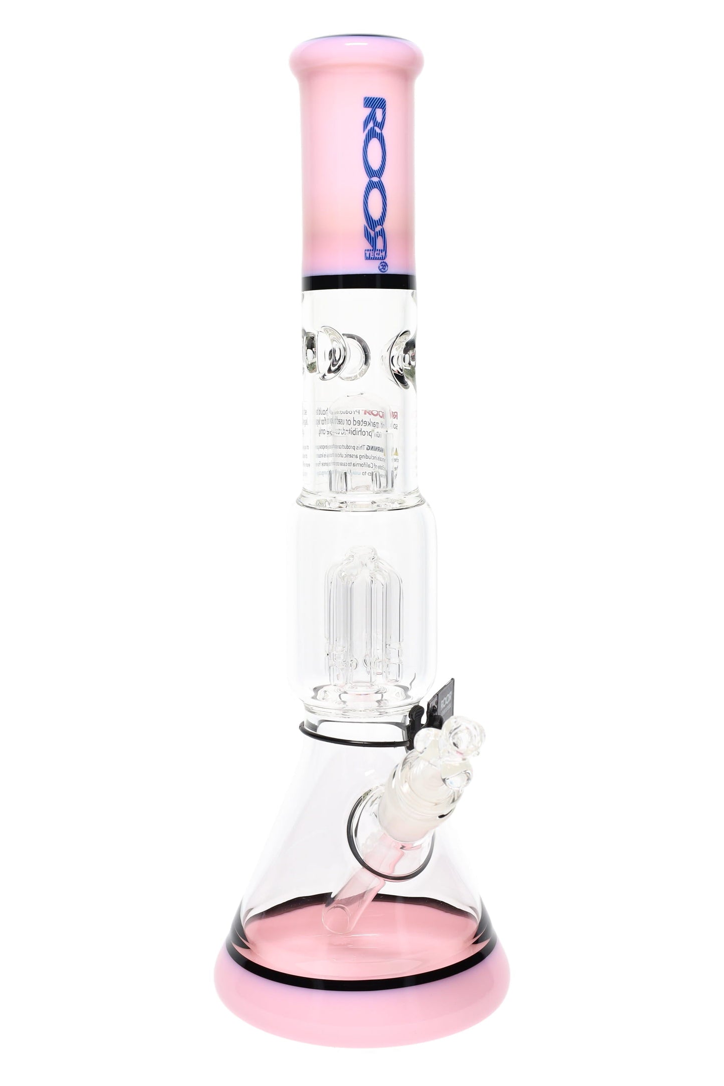ROOR Tech 14" Multicolor Beaker Bong with Tree Perc – Glass-on-Glass