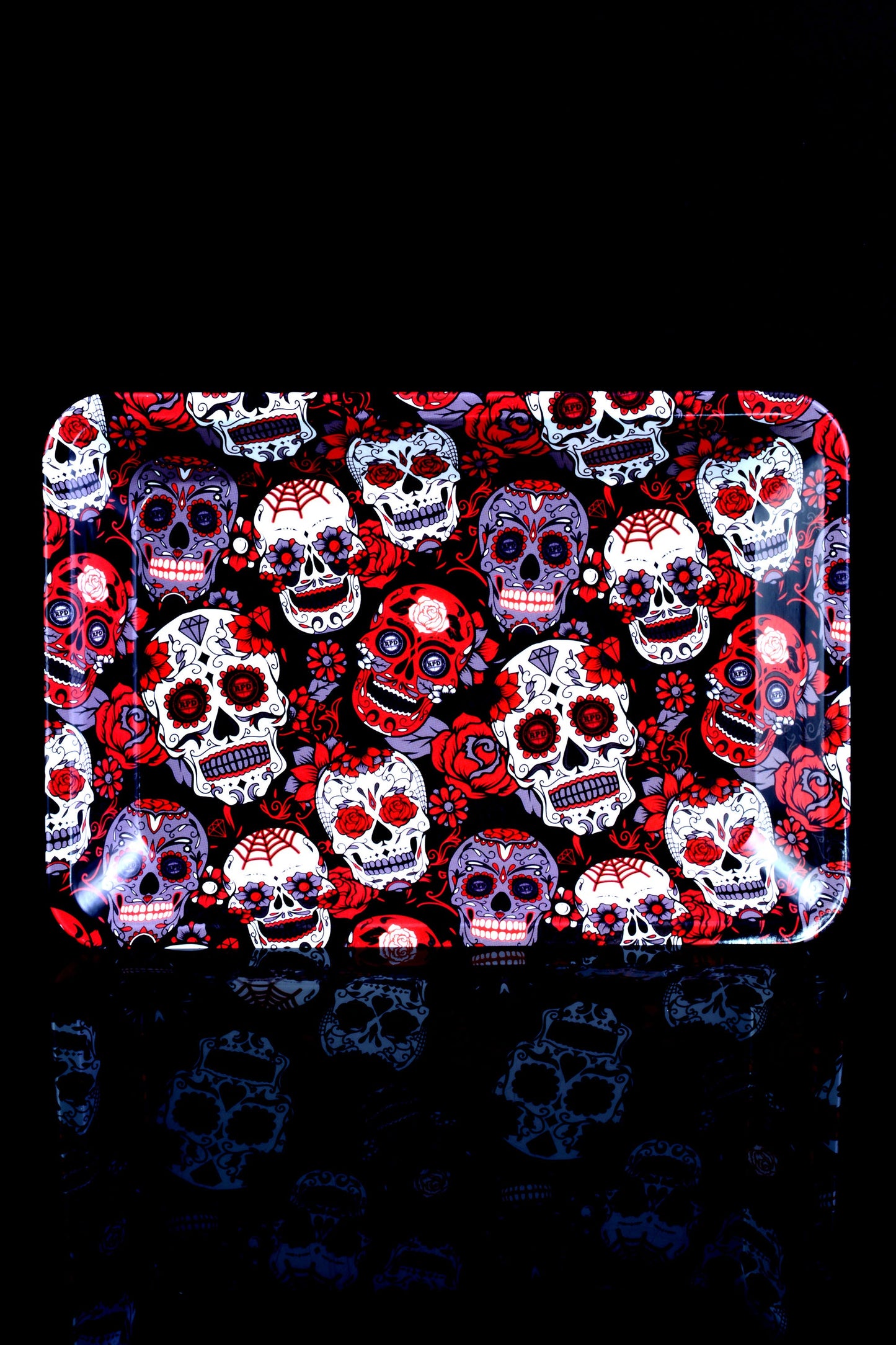 Small Art Metal Rolling Tray – 7″ × 5″ – Select Design