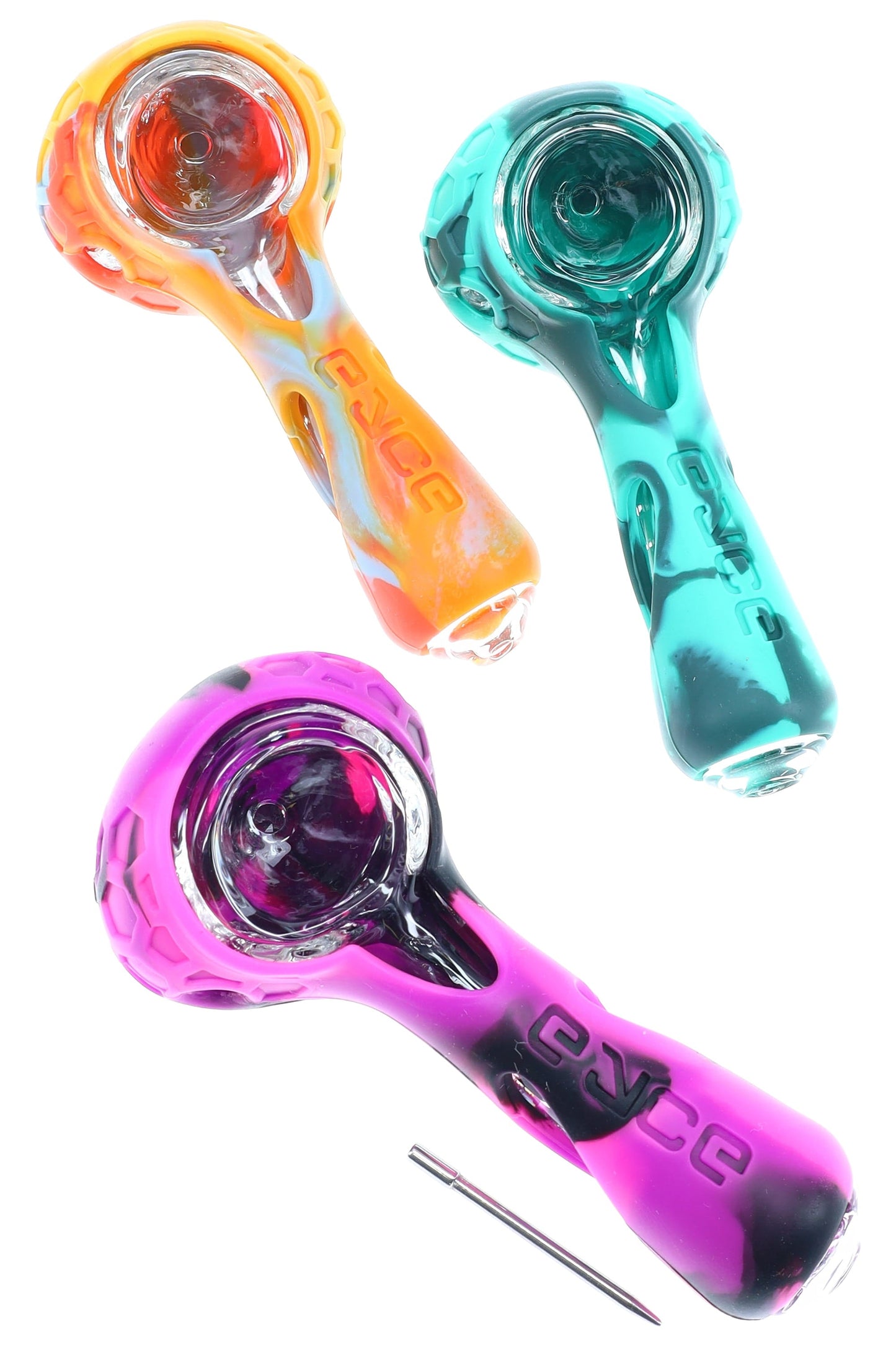Eyce ProTeck Alien Silicone Spoon Pipe – Poker – Assorted Colors
