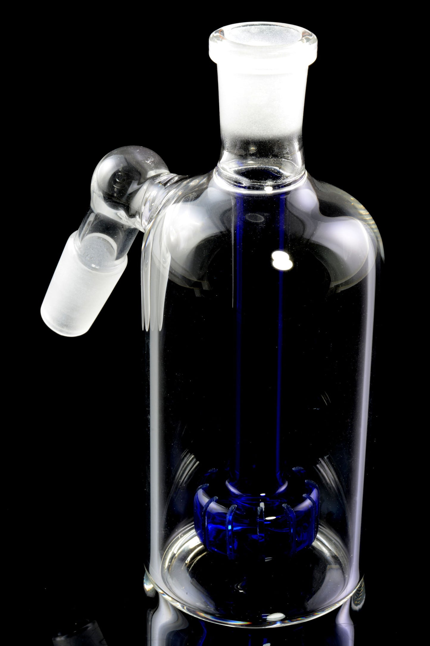 Glass 14.5 mm Male-to-Female 45° Ash Catcher with Showerhead Perc