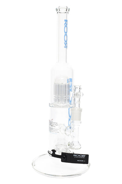ROOR Tech 14″ Straight Shooter Bong – Tree-to-Showerhead Perc (Glass-on-Glass)