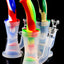2-Part Silicone Bong “Hive Pop” – Honeycomb-to-Dome Percs – 8½″