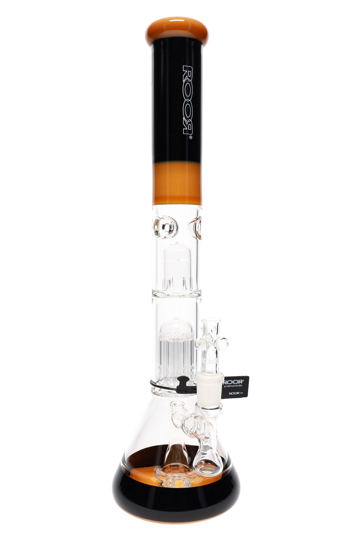 ROOR Tech Multicolor Stemless Beaker Bong – Multi Percs – 18″ – 5 mm