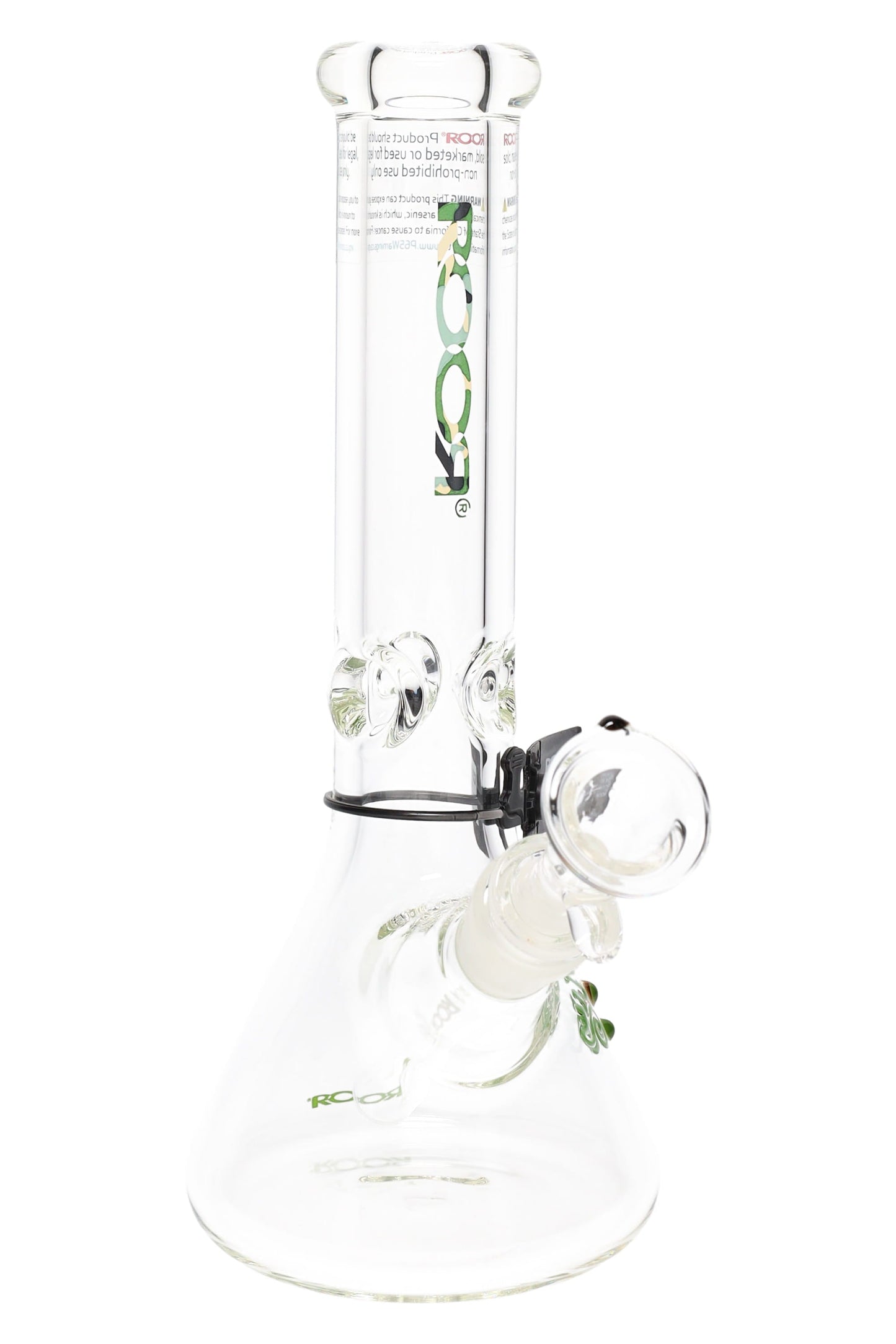 ROOR 10" Beaker Bong – Ultra-Thick 7 mm Glass, Glass-on-Glass
