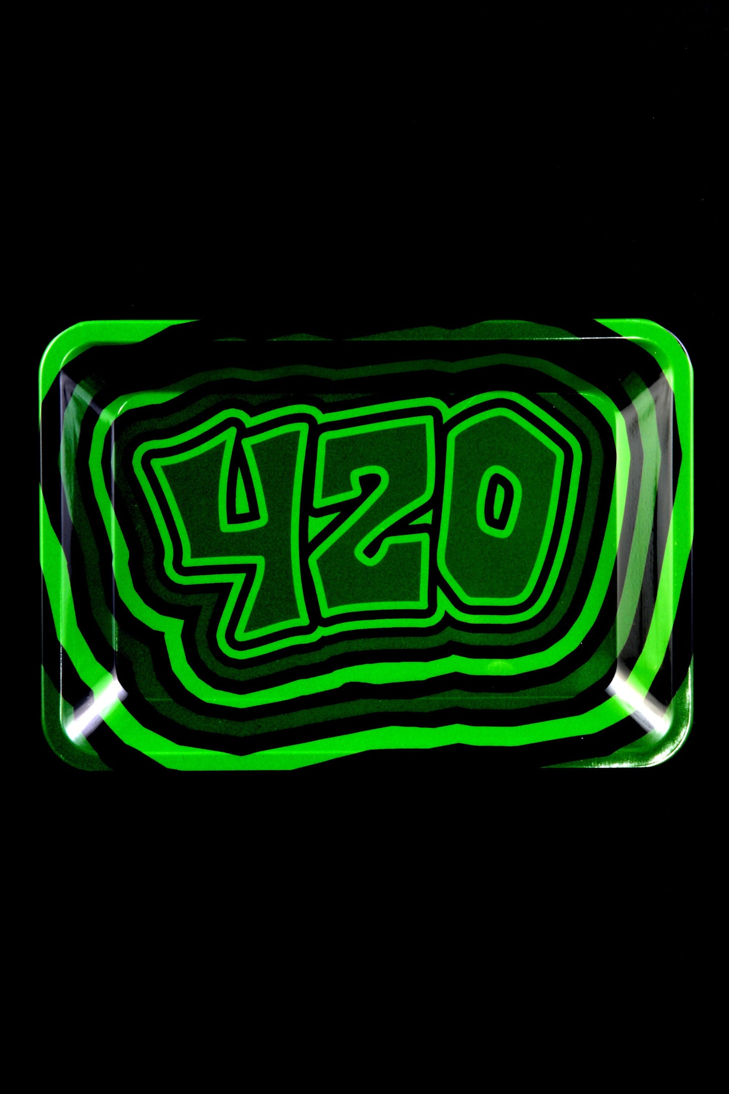 Small Art Metal Rolling Tray – 7″ × 5″ – Select Design