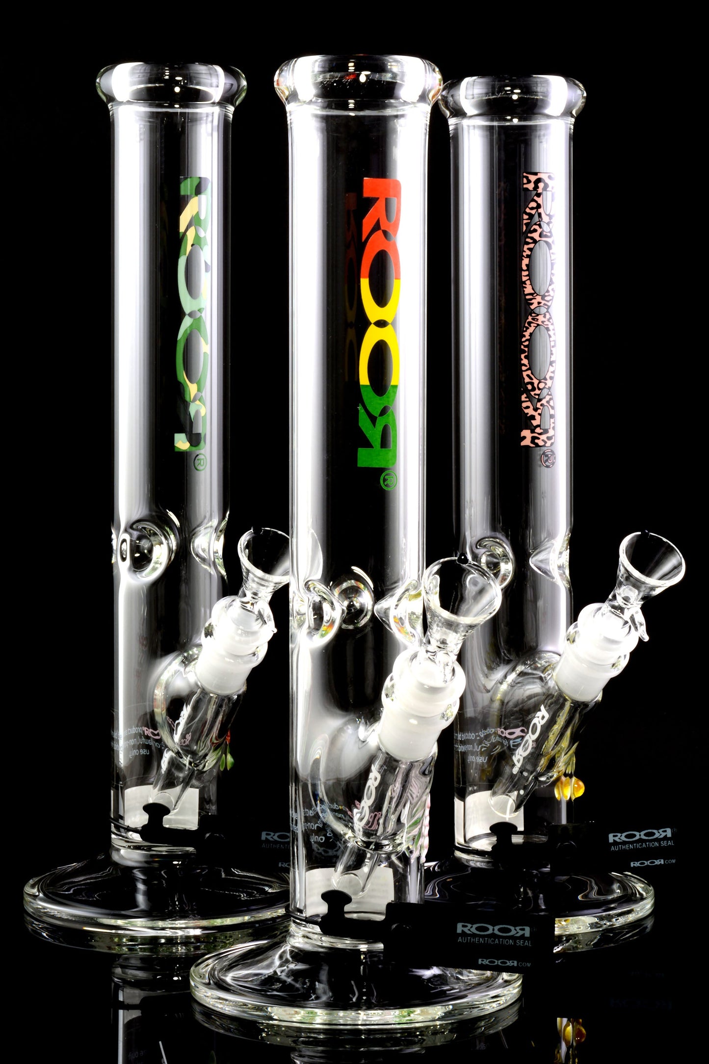 ROOR 14″ 50 mm Straight Tube Bong – Ice Pinch – 5 mm Thick