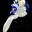 Silver-Fumed Spiky Monster Glass Hammer Bubbler “Reef Beast” – 8″