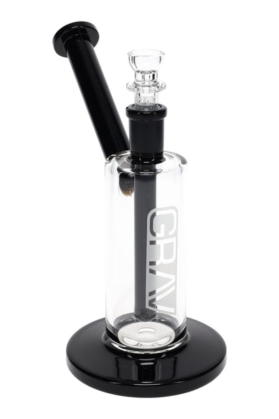 GRAV Medium Upright Bubbler – Black Accents – 7″