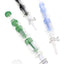 Glass Double Tree Perc Dab Straw “Twin Timber” – 9½″ – Assorted Colors