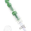 Glass Double Tree Perc Dab Straw “Twin Timber” – 9½″ – Assorted Colors