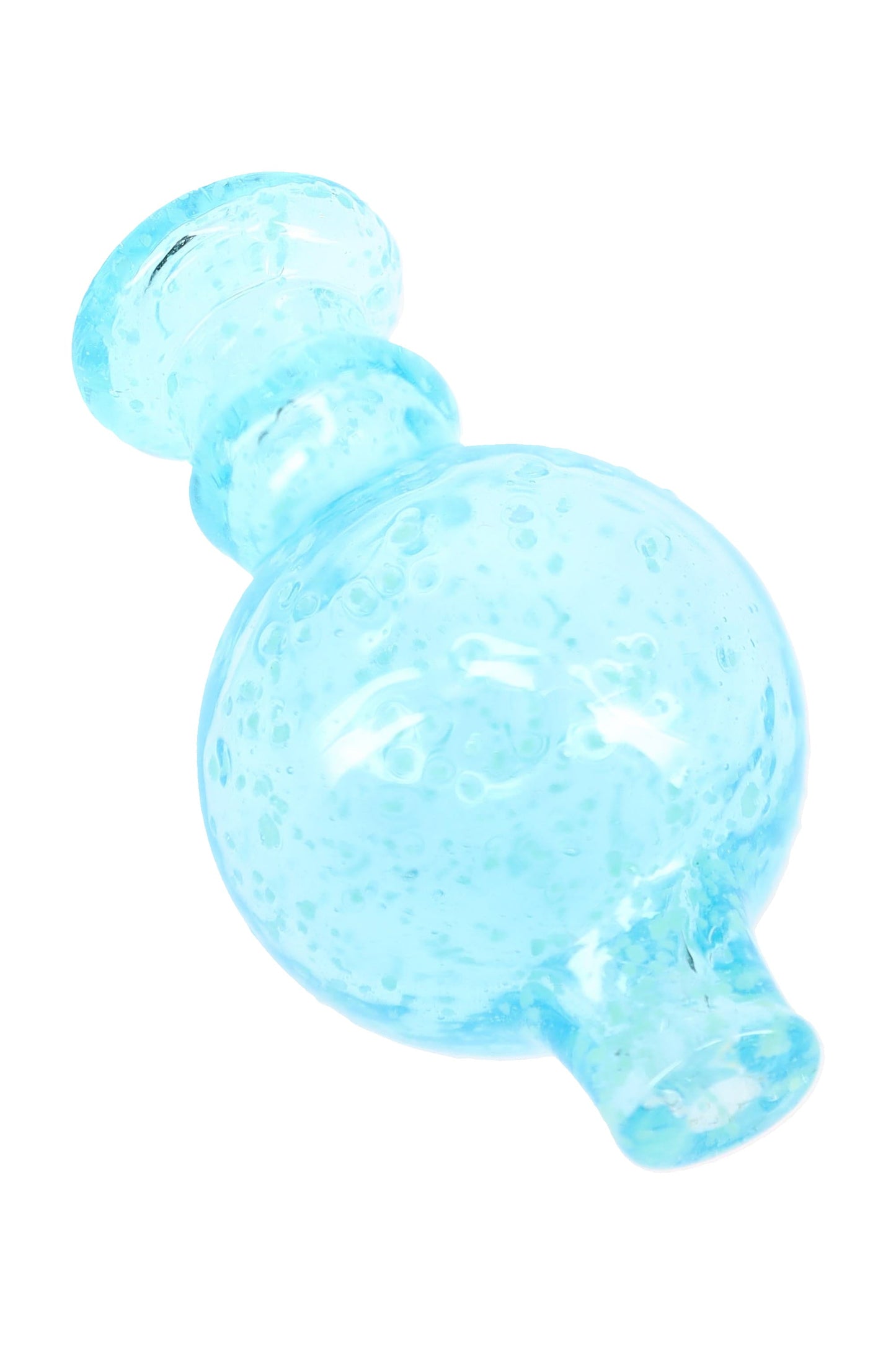 Glow-in-the-Dark Frit Glass Bubble Carb Cap “Night Spark” – Assorted Colors